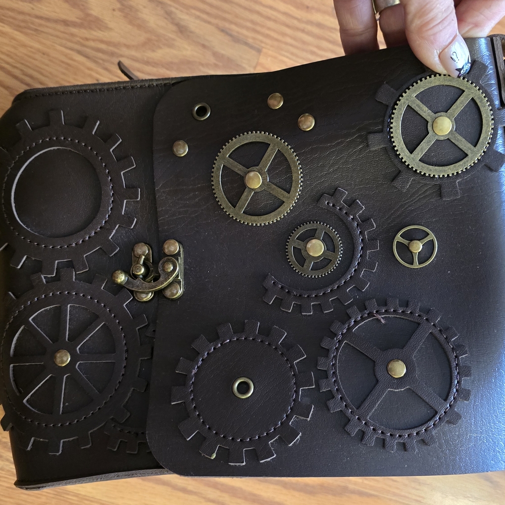 NEW Steampunk Gear Design Men's Bag